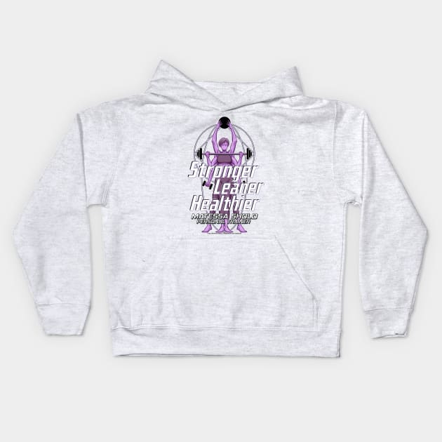 Stronger Leaner Healthier Kids Hoodie by FWBCreative